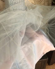 Load image into Gallery viewer, Darling 1950’s vintage birds egg blue tulle and lace gown