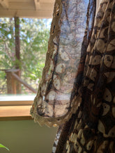 Load image into Gallery viewer, Autumn 1970’s vintage Batik Stain Glass Voile Gunne Sax Maxi Dress