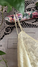 Load image into Gallery viewer, Authentic 1950’s sunshine yellow chiffon Vanity Fair peignoir nightgown and robe set
