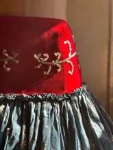 Load image into Gallery viewer, Incredible Handmade Vintage Calico and Velveteen Ruffle Skirt
