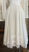 Load image into Gallery viewer, Darling 1970&#39;s vintage Gunne Sax dress and underslip set
