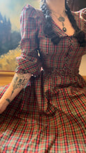 Load image into Gallery viewer, 1970’s vintage plaid blouse and skirt set by Candi of California
