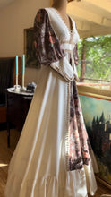 Load image into Gallery viewer, Gorgeous 1960’s Vintage Floral Lace Print Medieval Dress
