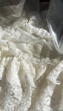 Load image into Gallery viewer, Baroque Fairytale 1980’s Vintage White Organza Jessica McClintock Bridal Gunne Sax Wedding Gown
