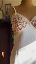 Load image into Gallery viewer, 1940’s Vintage Pale Pink Silk and Nylon Lace Slip
