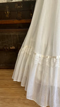 Load image into Gallery viewer, Dreamy 1970’s vintage Ivory Swiss Dot Voile Gunne Sax dress
