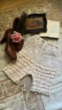 Load image into Gallery viewer, Darling 1970’s vintage ivory lace ruffle long leg bloomer panties pettipants
