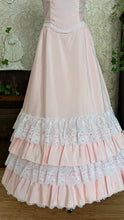 Load image into Gallery viewer, 1980’s Vintage Pink Lace and Taffeta Strapless Dream Dress
