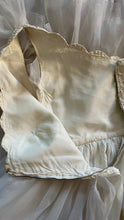 Load image into Gallery viewer, 1950’s Vintage One Shoulder Ruffled White Chiffon Gown by Mike Benet Formals
