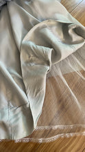 Load image into Gallery viewer, Teeny 1980's vintage Powder Blue Swiss Dot Chiffon Gunne Sax gown
