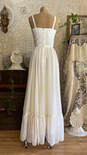 Load image into Gallery viewer, Bridal Collection 1970's vintage Dove White voile Gunne Sax maxi sundress
