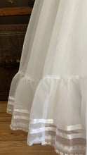 Load image into Gallery viewer, Breathtaking 1970’s Vintage White Chiffon Bridal Gown Wedding Dress by Lorrie Deb of San Francisco
