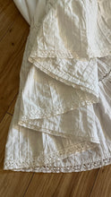Load image into Gallery viewer, How Sweet! 1970&#39;s Vintage White Pintuck Cotton Mexican bridal dress
