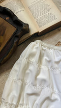 Load image into Gallery viewer, Darling 1970’s vintage white ruffle long leg bloomer panties by Gladmate
