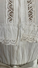Load image into Gallery viewer, How Sweet! 1970&#39;s Vintage White Pintuck Cotton Mexican bridal dress
