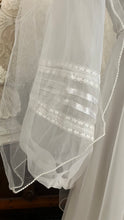Load image into Gallery viewer, Breathtaking 1970’s Vintage White Chiffon Bridal Gown Wedding Dress by Lorrie Deb of San Francisco
