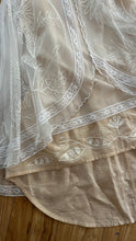 Load image into Gallery viewer, Old Stock 2000’s era Peaches and Cream Embroidered Net Cotton Dress by Nataya
