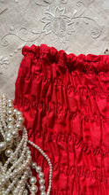 Load image into Gallery viewer, Darling 1970’s vintage red ruffle long leg bloomer panties Partners Please by Malco Modes
