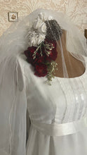 Load image into Gallery viewer, Breathtaking 1970’s Vintage White Chiffon Bridal Gown Wedding Dress by Lorrie Deb of San Francisco
