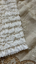 Load image into Gallery viewer, Darling 1970’s vintage white ruffle long leg bloomer panties by Gladmate
