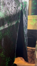 Load image into Gallery viewer, Stunner 1980’s Vintage Emerald Green Sequin and Black Soutache Lace Wiggle Dress by Loralie

