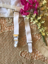 Load image into Gallery viewer, 1980's Vintage Rago Ivory Lace and Power Mesh Girdle with Garters
