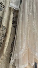 Load image into Gallery viewer, Old Stock 2000’s era Peaches and Cream Embroidered Net Cotton Dress by Nataya
