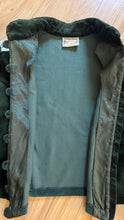 Load image into Gallery viewer, Fantastic Dark Sage Green Velveteen Cropped Gunne Sax Jacket
