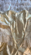 Load image into Gallery viewer, Perfect Cupcake 1970&#39;s Vintage Ivory Satin and White Lace Gown
