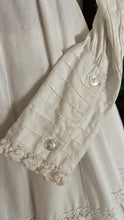 Load image into Gallery viewer, How Sweet! 1970&#39;s Vintage White Pintuck Cotton Mexican bridal dress
