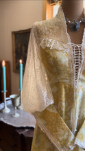 Load image into Gallery viewer, The Love Witch 1970’s Vintage Yellow Floral Voile Gunne Sax Dress

