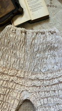 Load image into Gallery viewer, Darling 1970’s vintage ivory lace ruffle long leg bloomer panties pettipants
