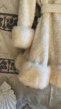Load image into Gallery viewer, The Perfect 1960’s Vintage Creamy White Faux Fur and Shearling Coat
