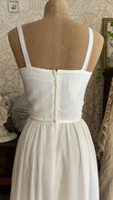 Load image into Gallery viewer, Bridal Collection 1970's vintage Dove White voile Gunne Sax maxi sundress
