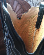 Load image into Gallery viewer, Beautiful 1970’s 1980’s Vintage Handmade Storm Gray Leather Thunderbird Western Boots
