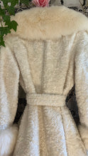 Load image into Gallery viewer, The Perfect 1960’s Vintage Creamy White Faux Fur and Shearling Coat
