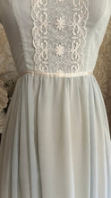 Load image into Gallery viewer, Beautiful 1970's vintage Robins Egg Blue voile Gunne Sax maxi sundress
