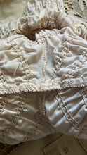 Load image into Gallery viewer, Darling 1970’s vintage ivory lace ruffle long leg bloomer panties pettipants
