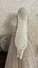 Load image into Gallery viewer, Prettiest 1970’s Vintage Ivory Floral and Lace Gunne Sax Dress
