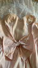 Load image into Gallery viewer, Beautiful 1980’s Vintage Pink Lace and Taffeta Strapless Dream Dress
