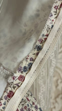 Load image into Gallery viewer, Prettiest 1970’s Vintage Ivory Floral and Lace Gunne Sax Dress
