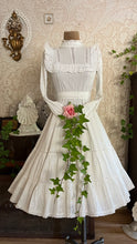 Load image into Gallery viewer, How Sweet! 1970&#39;s Vintage White Pintuck Cotton Mexican bridal dress
