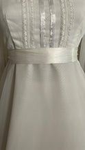 Load image into Gallery viewer, Breathtaking 1970’s Vintage White Chiffon Bridal Gown Wedding Dress by Lorrie Deb of San Francisco
