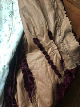 Load image into Gallery viewer, Amazing Antique Victorian Burgundy Devore’ Velvet Jacket Bodice
