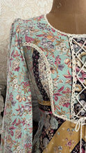 Load image into Gallery viewer, Amazing 1970’s Vintage Fruit and Bird Print Calico Dress

