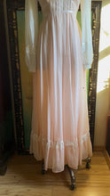 Load image into Gallery viewer, Sweetest 1970’s Vintage Palest Pink and White Gunne Sax Dress
