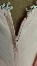 Load image into Gallery viewer, Beautiful 1980’s Vintage Pink Lace and Taffeta Strapless Dream Dress
