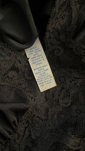 Load image into Gallery viewer, Sultry 1980’s vintage Black Olga nightgown small
