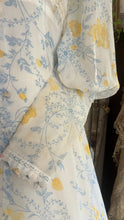 Load image into Gallery viewer, Beautiful 1970’s vintage White Voile Marigold Print Gunne Sax dress

