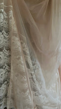 Load image into Gallery viewer, Dreamy 1970&#39;s vintage Latte Beige and Ivory cream chiffon peignoir robe
